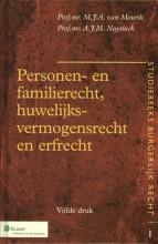 Samenvatting: Personen- En Familierecht, Huwelijksvermogensrecht En Erfrecht | 9789013100785 | M J A van Mourik, et al Afbeelding van boekomslag