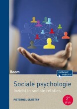 Samenvatting: Sociale Psychologie Inzicht In Sociale Relaties En Het Psychologisch Functioneren... | 9789024409464 | Pieternella Dijkstra Afbeelding van boekomslag