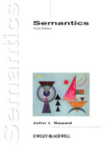 Summary: Semantics | 9781444358759 | John I Saeed Book cover image
