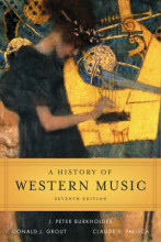 Summary A History of Western Music Book cover image