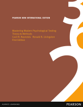 Summary Mastering Modern Psychological Testing: Pearson New International Edition Theory & Methods Book cover image