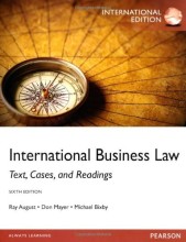 Summary International Business Law  Book cover image