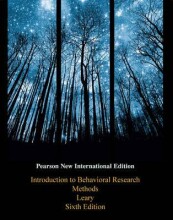 Samenvatting Introduction to Behavioral Research Methods  Pearson New International Edition Afbeelding van boekomslag