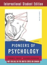 Summary Pioneers of Psychology - A History 4e ISE Book cover image