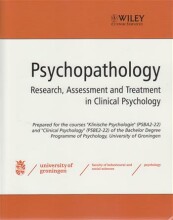 Summary Psychopathology - Research, Assessment and Treatment in Clinical Psychology - Custom for Groningen University Book cover image